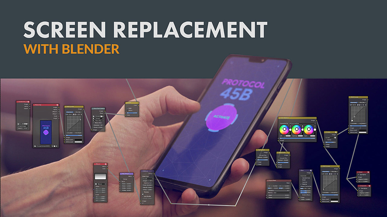 How to track and replace a phone screen in Blender CG Cookie