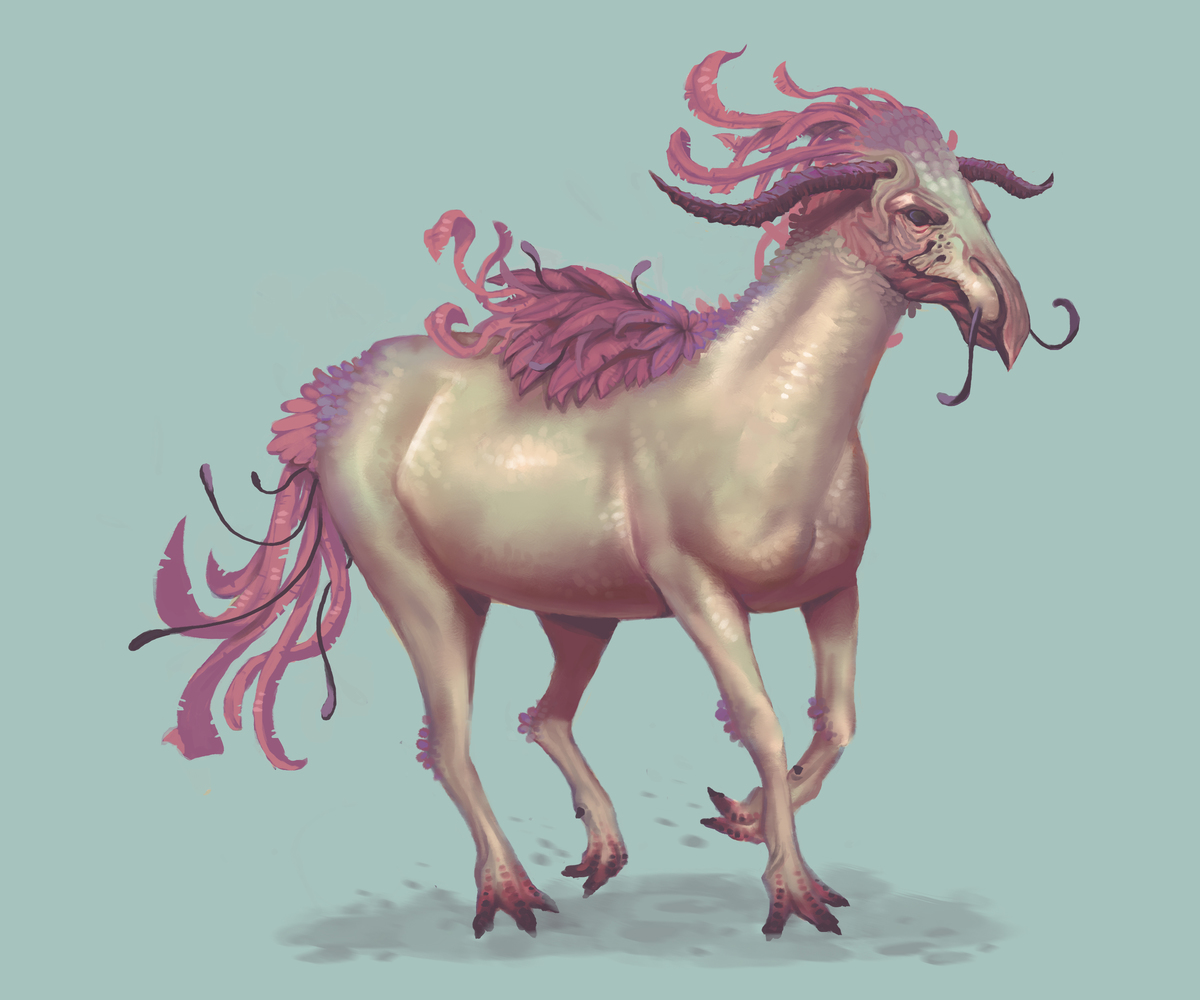 Alien Horse creature - CG Cookie