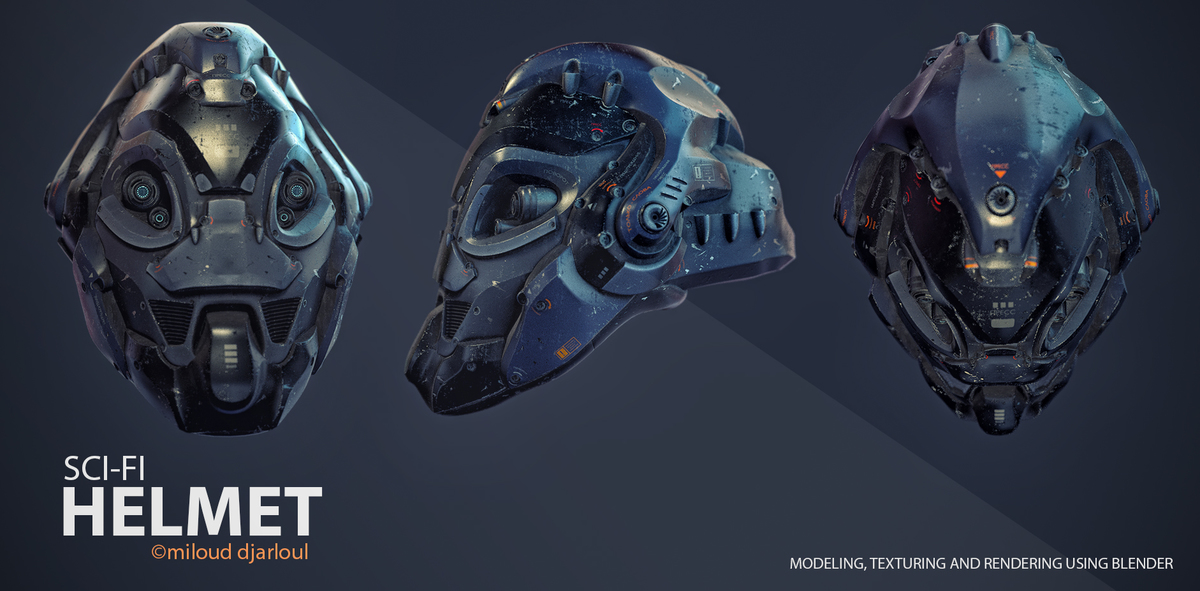sci fi helmet cg cookie