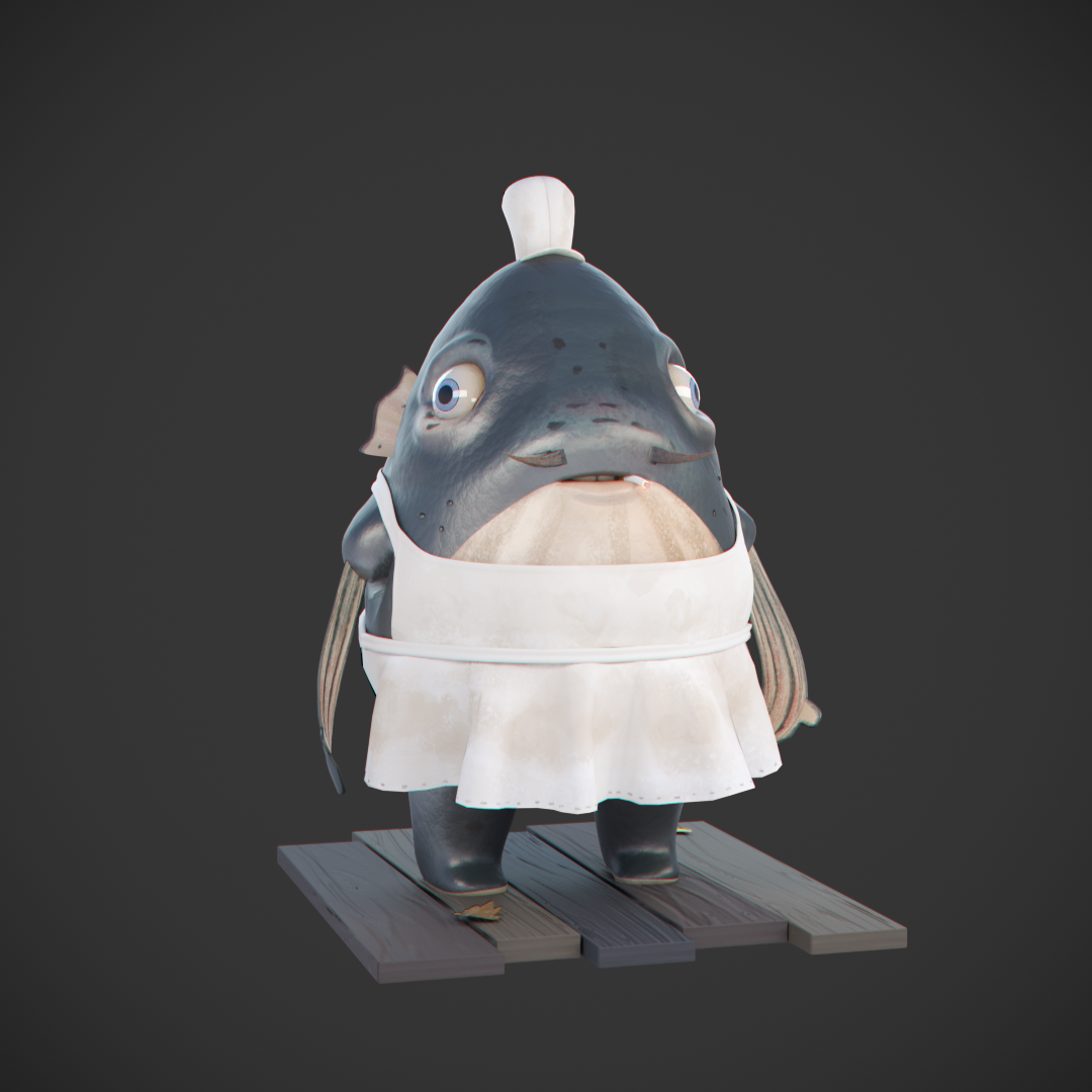 Fish Merchant CG Cookie