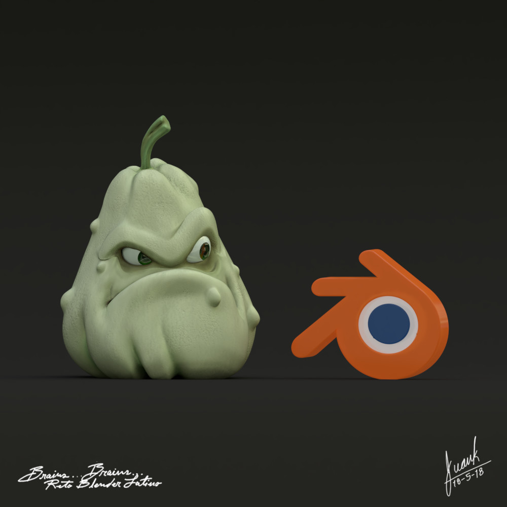 Plants vs Zombies Squash (Fanart) CG Cookie