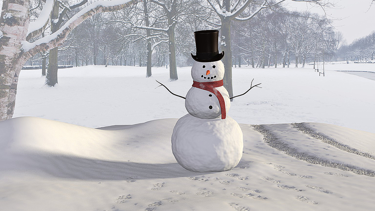 Snowman 3D Blender Contest CG Cookie