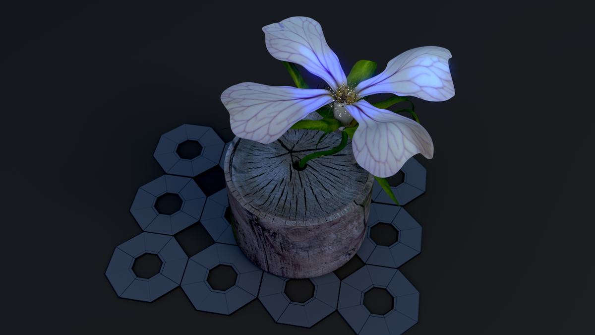 Blender flower model